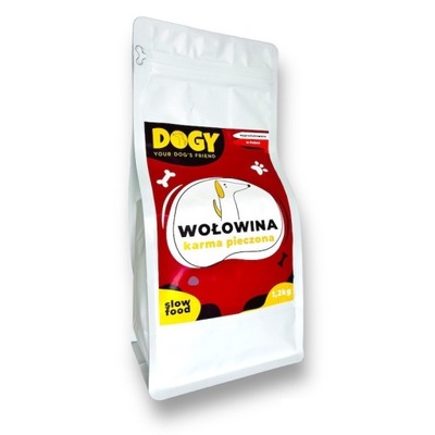 Karma pieczona z Wołowiną - DOGY 1,2kg