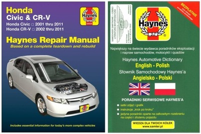 HONDA CIVIC / CR-V EE.UU. (2001-2011) MANUAL REPARACIÓN HAYNES +GRATIS 24H  