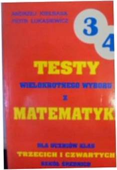 Teksty wielokrotnego wyboru z matematyki -