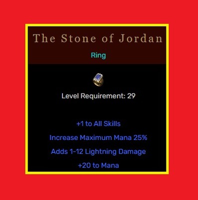 D2R Diablo 2 Resurrected Ladder SOJ Kamień Jordana