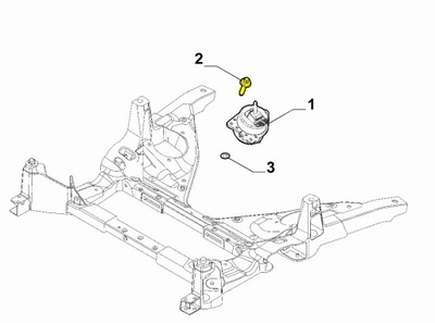 Болт подушки безопасности двигателя alfa romeo giulia stelvio фото №1