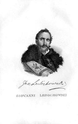 Jan Ledóchowski 1791-1864 polityk i poseł, litografia 1833