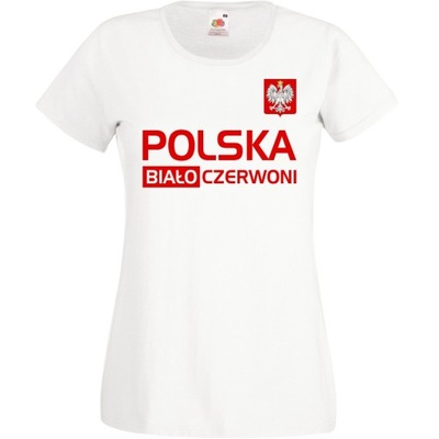 Koszulka kibica Polska reprezentacja XL biała