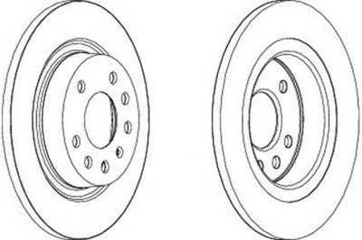 ГАЛЬМІВНІ ДИСКИ ГАЛЬМІВНІ 2 ШТУКИ CADILLAC BLS FIAT CROMA OPEL