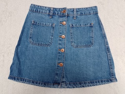 spódniczka jeans damska Bershka 36 S niebieska