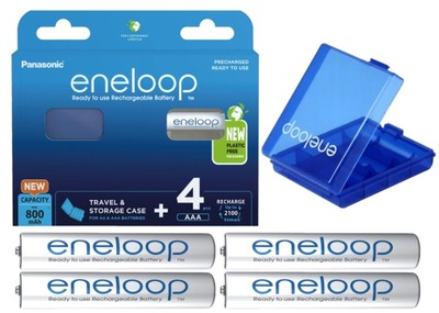 4x PANASONIC ENELOOP 800 mAh R03/AAA 2100 CYKLI