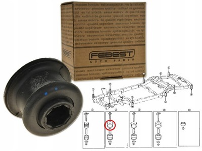 Lexus gx470 02-09 подушка втулка гумовий елемент рами фото №1