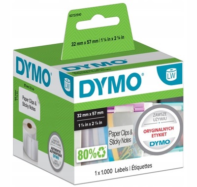 DYMO Taśma etykiety LW450 57x32mm S0722540 11354