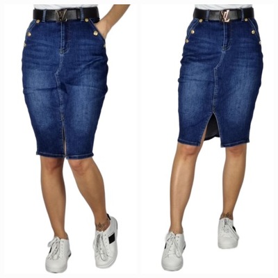 SPÓDNICA JEANSOWA PLUS SIZE ROZMIAR 40/L