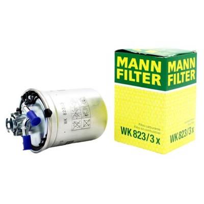 Filtr Paliwa MANN WK823/3X