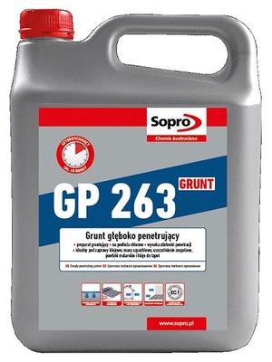 SOPRO GP 263 GRUNT GŁĘBOKOPENETRUJĄCY 4KG