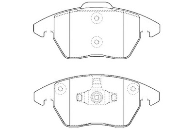 VALEO КОЛОДКИ ТОРМОЗНЫЕ AUDI A1 11-18 ПЕРЕД