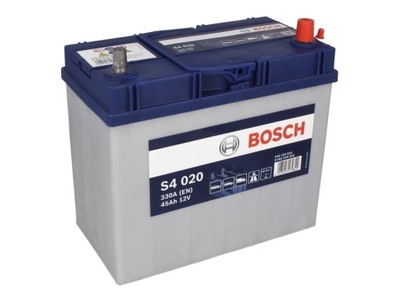 BATTERY BOSCH 45AH 330A P+ CIENKIE CLAMP JAPONSKIE HONDA KIA TOYOTA  