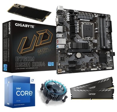 GIGABYTE B760M DS3H i7-13700F 32GB DDR4 500GB