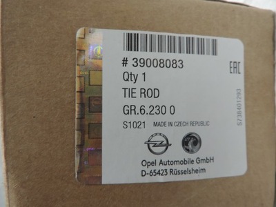 Końcówka drążka kierowniczego pr OPEL ASTRA K NOWA