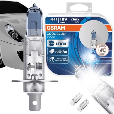 LUCES H1 COOL BLUE BOOST HYPER P43T EFEKT DIODO LUMINOSO LED BLANCA BARWA LUZ OSRAM  