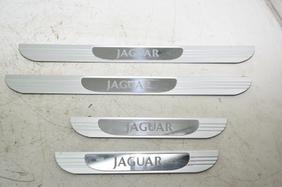 Jaguar xj x350 накладки порогові емблема накладки фото №1