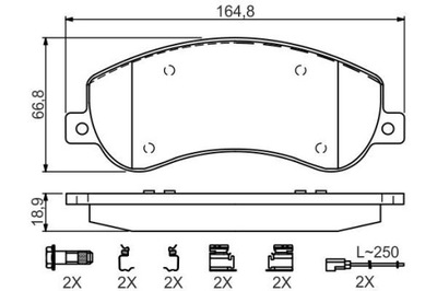 BOSCH 0 986 494 624 КОЛОДКИ ТОРМОЗНЫЕ