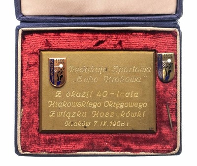 MEDAL 40 LAT KRAKOWSKIEGO OK. ZW. KOSZYKÓWKI 1968