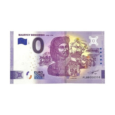 Banknot 0 EURO - 2022 - Maurycy Beniowski - UNC