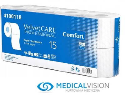 Velvet Care - Papier toaletowy 15 Comfort 8 rolek