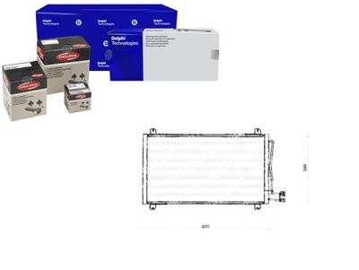 DELPHI КОНДЕНСАТОР РАДИАТОР КОНДИЦИОНЕРА DEL, TSP02