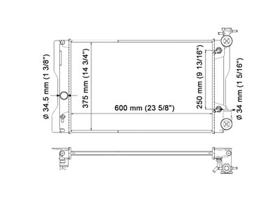 Corolla e14 usa 2009 09 24 at радиатор 164100h260 фото №1