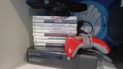 Konsola Xbox 360 Slim 250Gb Pady Kinect Gry