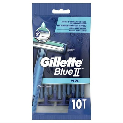 10 x Gillette Blue II Plus maszynki do golenia