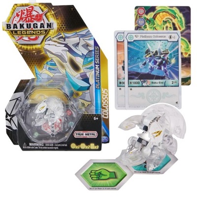 Bakugan Legends Colossus Platinum Metalowy Bakugan Kula Oryginalna