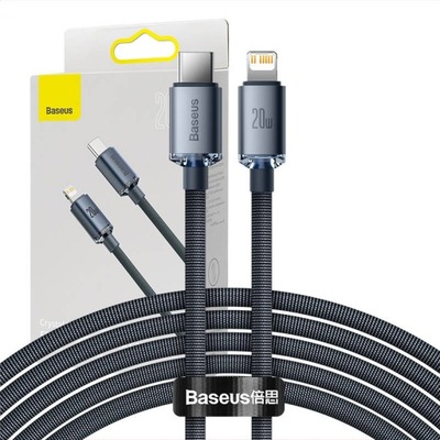 Kabel Baseus USB typ C - Apple Lightning 2 m czarny