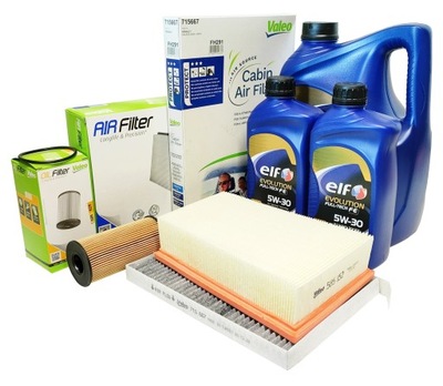 Набор 3 фильтров 5w30 7l. renault koleos i 2.0 dci фото №1