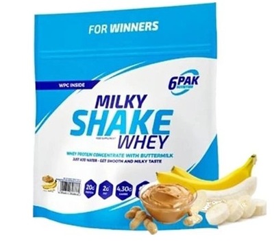 6Pak Milky Shake Whey 300g Peanut Butter-Banana