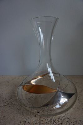KARAFKA TIFFANY K&K STYLING ART GLASS GOLD HAND MADE szkło artystyczne