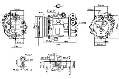 NISSENS KOMPRESORIUS KONDICIONAVIMO ALFA ROMEO MITO FIAT DOBLO DOBLO CARGO 