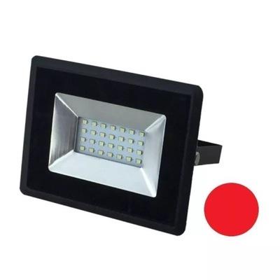 PROJEKTORIUS LED V-TAC 20W JUODAS E-SERIES IP65 VT-4021 RAUDONAS 1700LM 