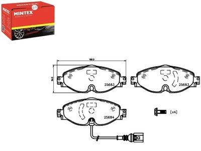 ZAPATAS DE FRENADO MINTEX 8V0698151D 8V0698151A 8V06  