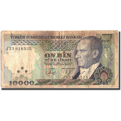 Banknot, Turcja, 10,000 Lira, 1970, 1970-10-14, KM