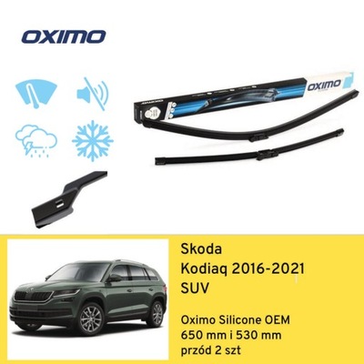 WIPER BLADES FRONT FOR SKODA KODIAQ SUV (2016-2021) OXIMO  