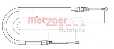 METZGER 10.6224 CIEGLO, HAMULEC AUTÓNOMO  