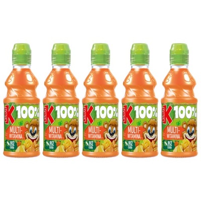 Sok 100% Kubuś Multiwitamina witamina A 5x300ml