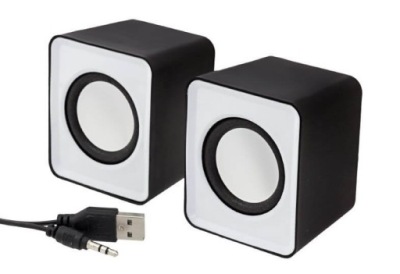 GŁOŚNIKI KOMPUTEROWE PC 2.0 JACK ZASILANIE ROUND