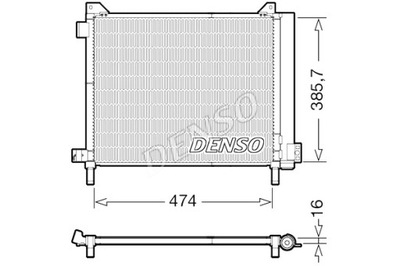 DENSO КОНДЕНСАТОР КОНДИЦІОНЕРА NISSAN MICRA IV 1.2 05.10-09.15