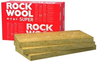 WEŁNA SKLANA W PŁYTACH ROCKWOOL SUPERROCK 035 16cm