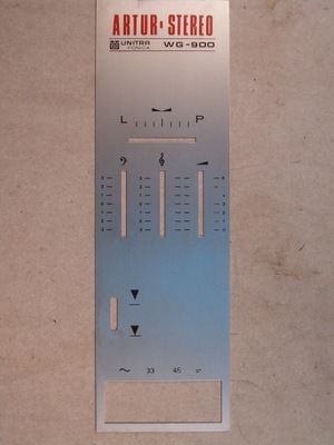 Panel gramofonu WG-900 Artur-stereo Unitra Fonica