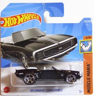 Mattel HOT WHEELS - '69 Camaro Convertible