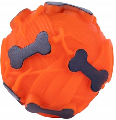 Piłka dla psa 7cm z piszczałką | zabawka piłka dla psa