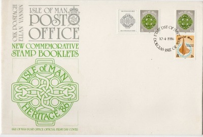 ISLE OF MAN- Dziedzictwo wyspy, znaczki książeczkowe,3zn., FDC# 1986