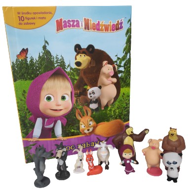 Masza i Niedźwiedź Książka Figurki Zabawki Lalka