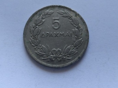 [11321] Grecja 5 drachm 1930 r. st. 3